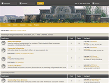 Tablet Screenshot of forum.amberleighvillage.org